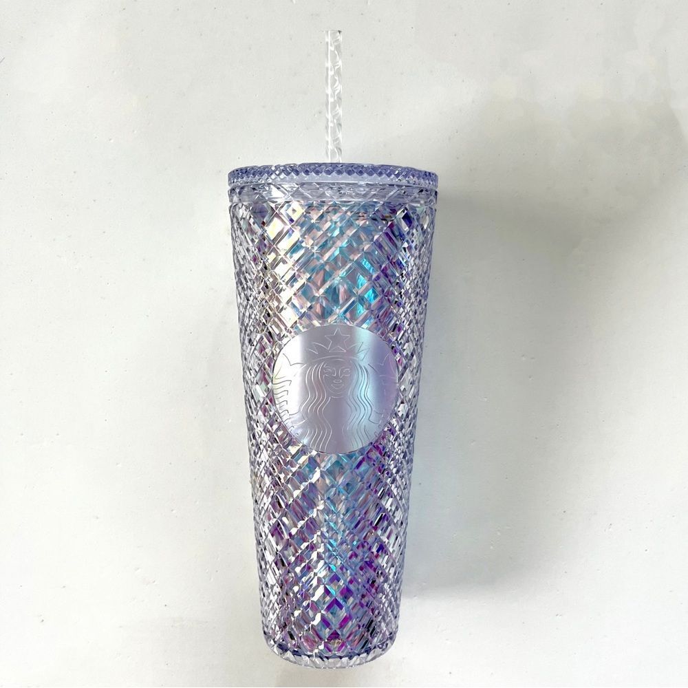 Starbucks Holiday 2022 Iridescent Unicorn Jewel Tumbler Venti Cold Cup 24oz